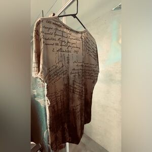 Young Republic Casual Shirt - Large - Y2K Summer Short Sleeve Shirt - Iced Mocha